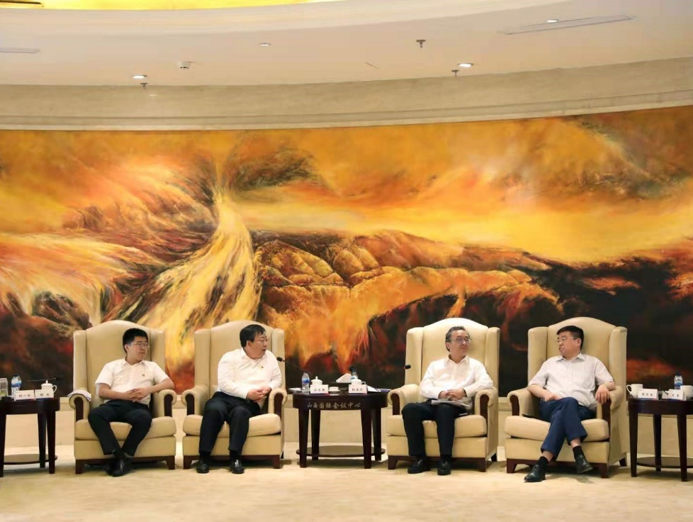 金亞潤環(huán)?？萍级麻L常文光一行赴太原參加“工業(yè)固廢綜合利用”項目政企銀洽談會